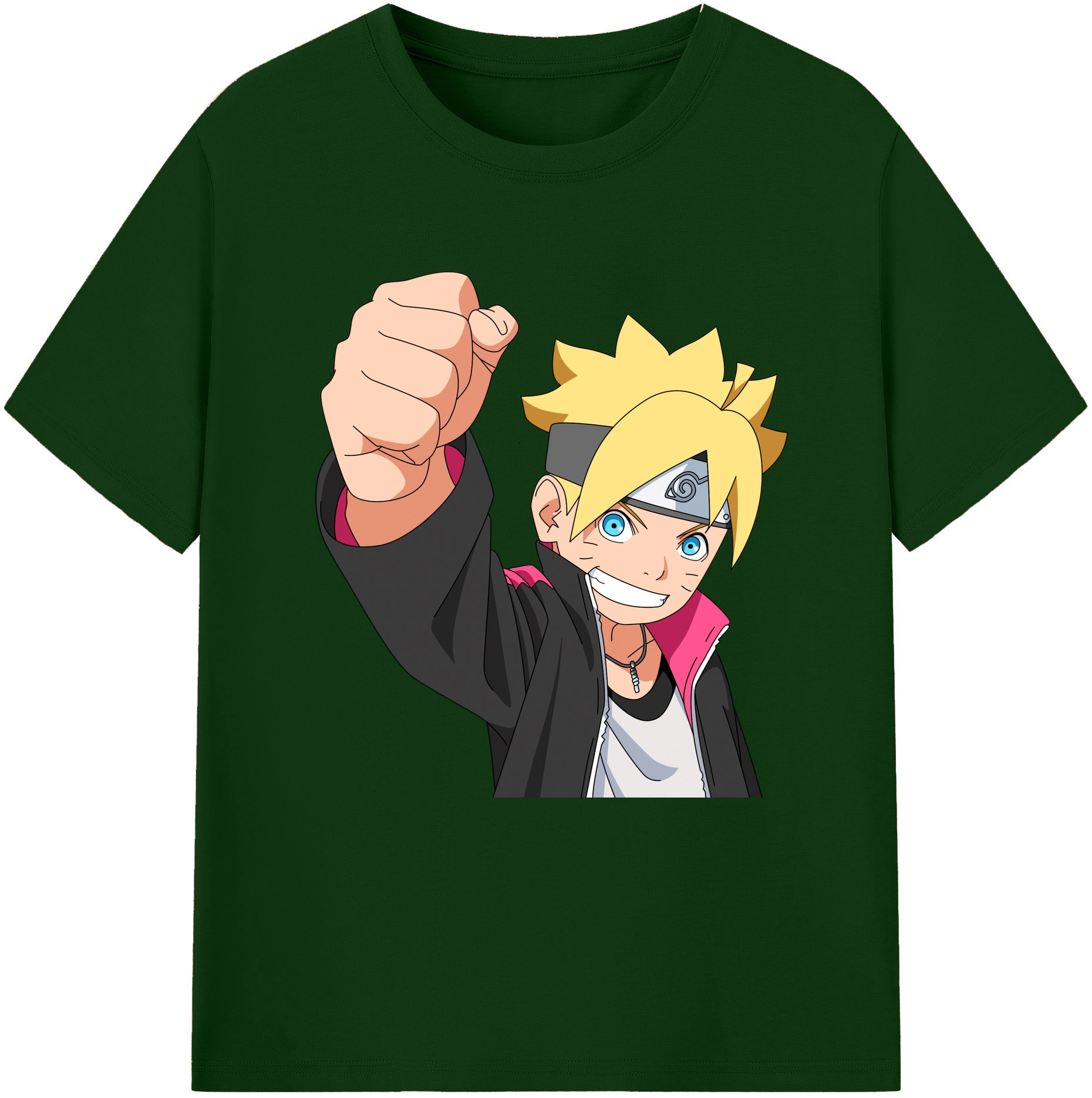 （画像用） NARUTO -ナルト- うずまき ボルト Uzumaki Boruto 綿100％半袖Tシャツ（フロントプリント）